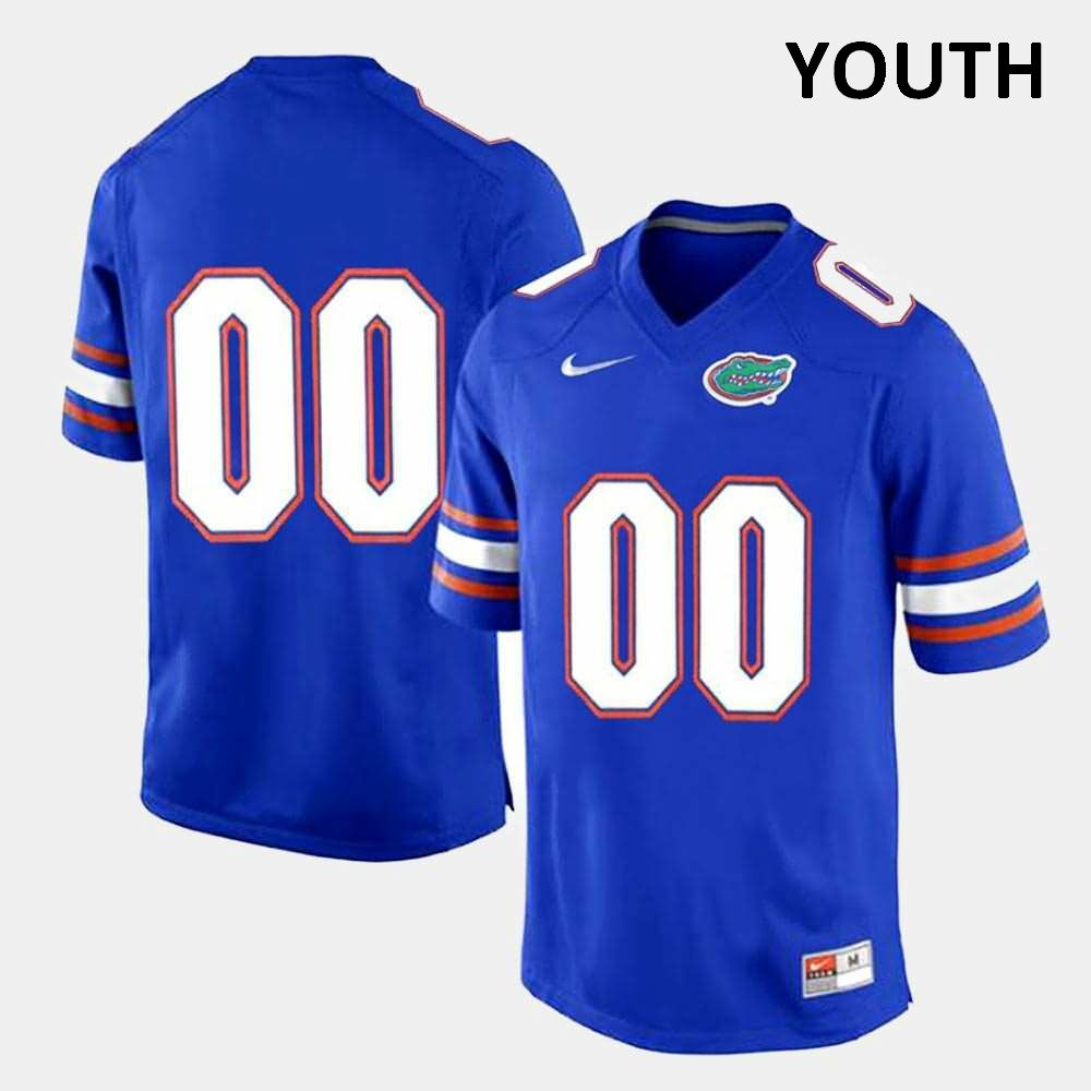 NCAA Florida Gators Customize Youth #00 Nike Royal Blue Limited Stitched Authentic College Football Jersey JYC7264KG